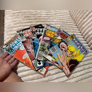 Marvel Power Man & Iron Fist Comic Cover — Yellow, Blue, Purple